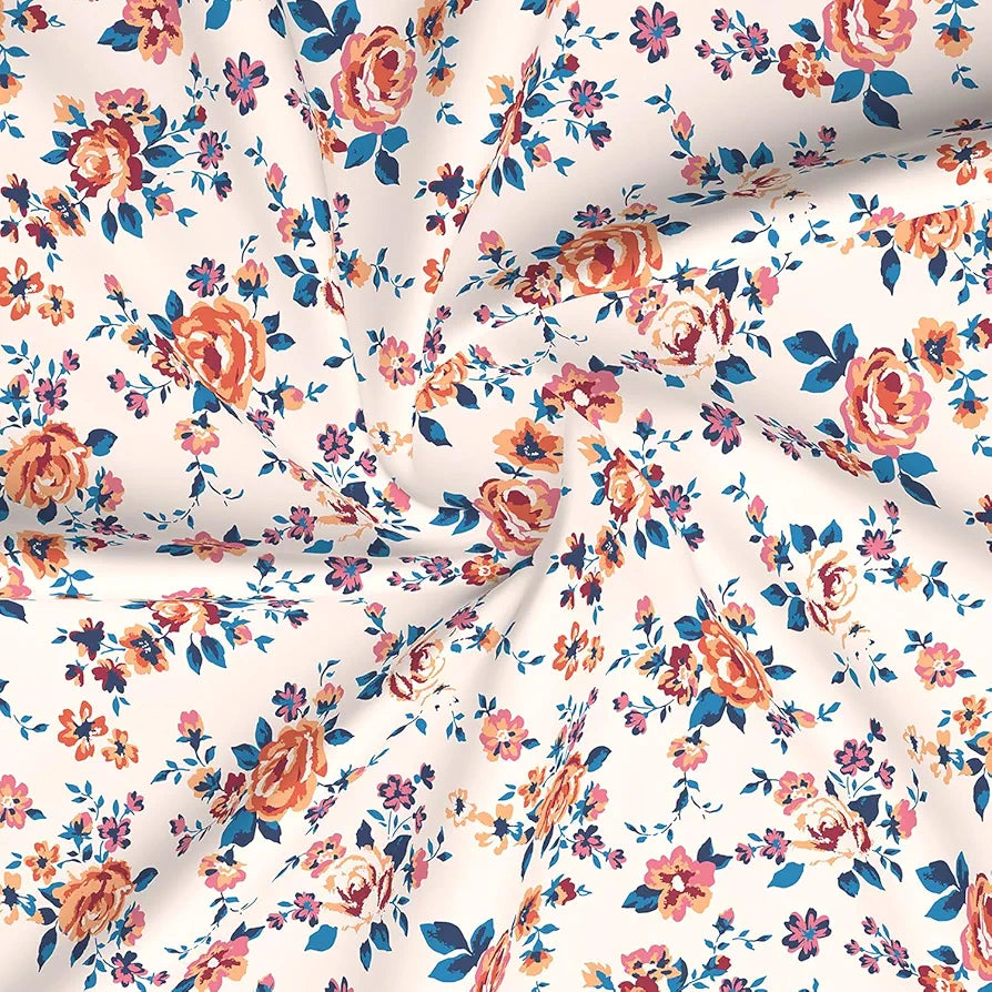 Layers Marigold 100% Cotton Bedsheet Set for All Seasons - Lightweight, Moisture Absorbent, Machine Washable & Easy to Care - Gift for Housewarming & More - 144 TC - King Size 