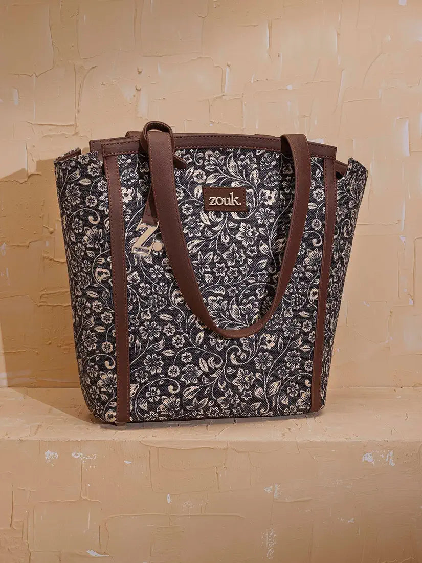 ZOUK Adira Tote Bag | Stylish & Spacious Handbag for Women