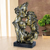 Zart Mother & Father With Child Love Statue Showpiece For Home Decor Copper