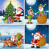 Fiddlys Wooden Jigsaw Puzzles for Kids & Children - 9 Pieces | Christmas Pack of 4 |  Age 3+