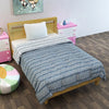 Divine Casa 120 GSM Microfiber Reversible Kids Single Bed Comforter Ultra-Soft Toddler Blanket Colour Blue Mirage