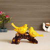 Ecraftindia Yellow Birds on Tree Branch Handcrafted Polyresin Decorative Showpiece