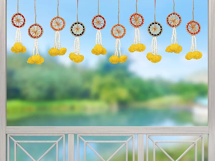 JH Gallery Artificial Flowers and Ring Decoration at Home Easy Simple Backdrop Pack of 10 Pcs