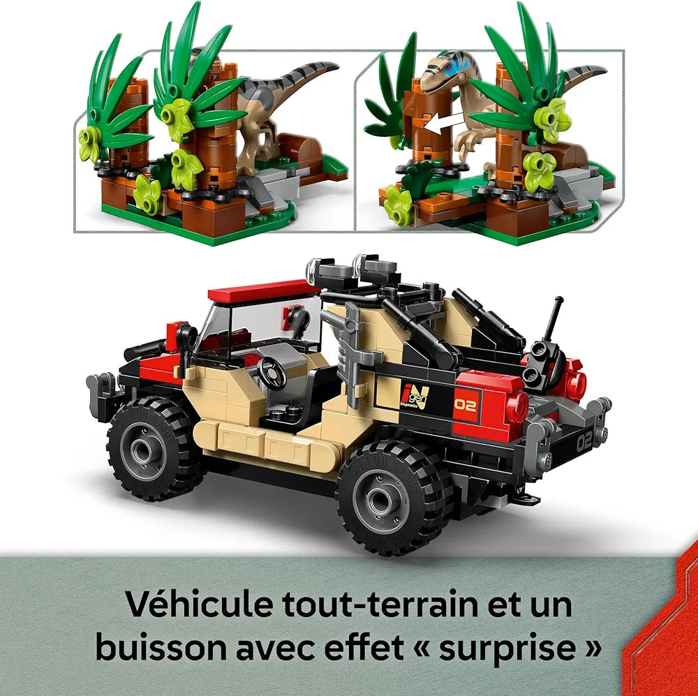 Lego Jurassic World Raptor Off-Road Escape Velociraptor Toy Dinosaur 7 ...