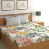 Dreamlet Premium Cotton Flat Double Bedsheets With 2 King Size Pillow Covers Double Bed Breathable | Mutlicolor