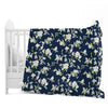 Divine Casa 120 GSM Microfiber Single Kids Dohar Soft & Lightweight Throw Blanket Floral Pattern Colour Bristol Blue