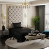Stoa Paris Satin Bedsheets for Single Bed 300TC Premium Bedsheet with 1 Pillow Cover Colour Midnight Black