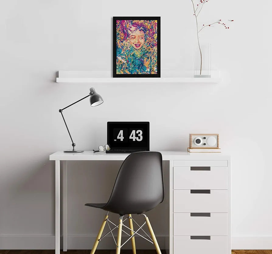 ArtX Paper Abstract Girl Face Wall Art, Multicolor, Modern, 10.0 X 13.0 inches, Set of 1