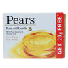 Pears Pure & Gentle with Glycerin & Natural Oils Bathing Bar - 100 gms