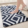 Roseate Egyptian Soft Microfibre Solid Bath Mat Bedroom Kitchen Floor Mat Blue Colour