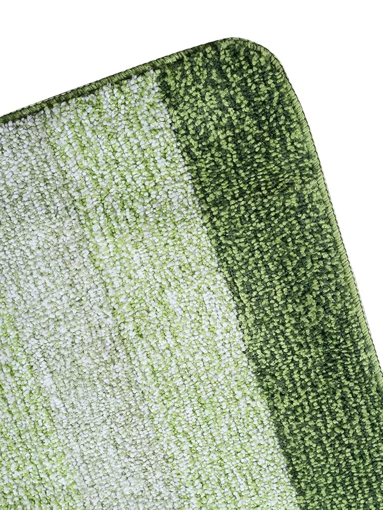 Saral Home Microfiber Striped Rectangle Anti-Skid Runner | Soft & Super Absorbent, Washable Multipurpose Bedside Runner for Home/Kitchen/Lobby/Office Entrance, 50X100 CM | Pack of 1 