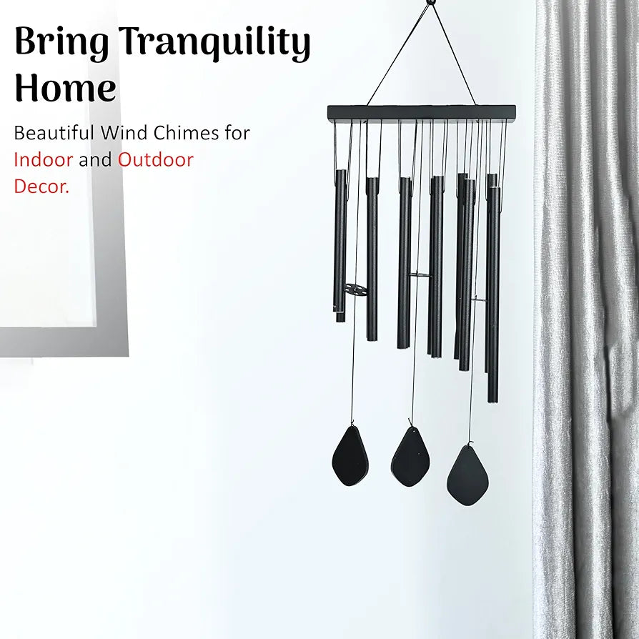 Hindcraft Serene Wind Chimes for Bedroom & Living Room – Relaxing Home Décor, Harmonizing Energy, Ideal Gift for Women, Men, Couples, Housewarming, Balcony & Garden Accent