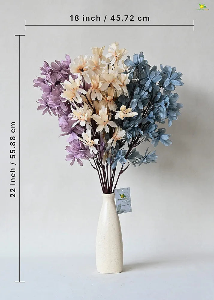 Blooming Floret Artificial Magnolia Kobus Natural Looking Flower Bunch for Home and Office Décor/Gift , Artificial Flora