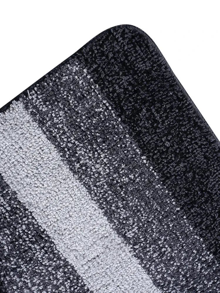 SARAL HOME EASY LIVING Microfiber Striped Rectangle Anti-Skid Runner|Soft & Super Absorbent, Washable Multipurpose Bedside Runner for Home/Kitchen/Lobby/Office Entrance, 50X100 CM|Pack of 1 