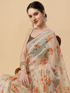 Sangria Floral Gotta Patti Organza Saree
