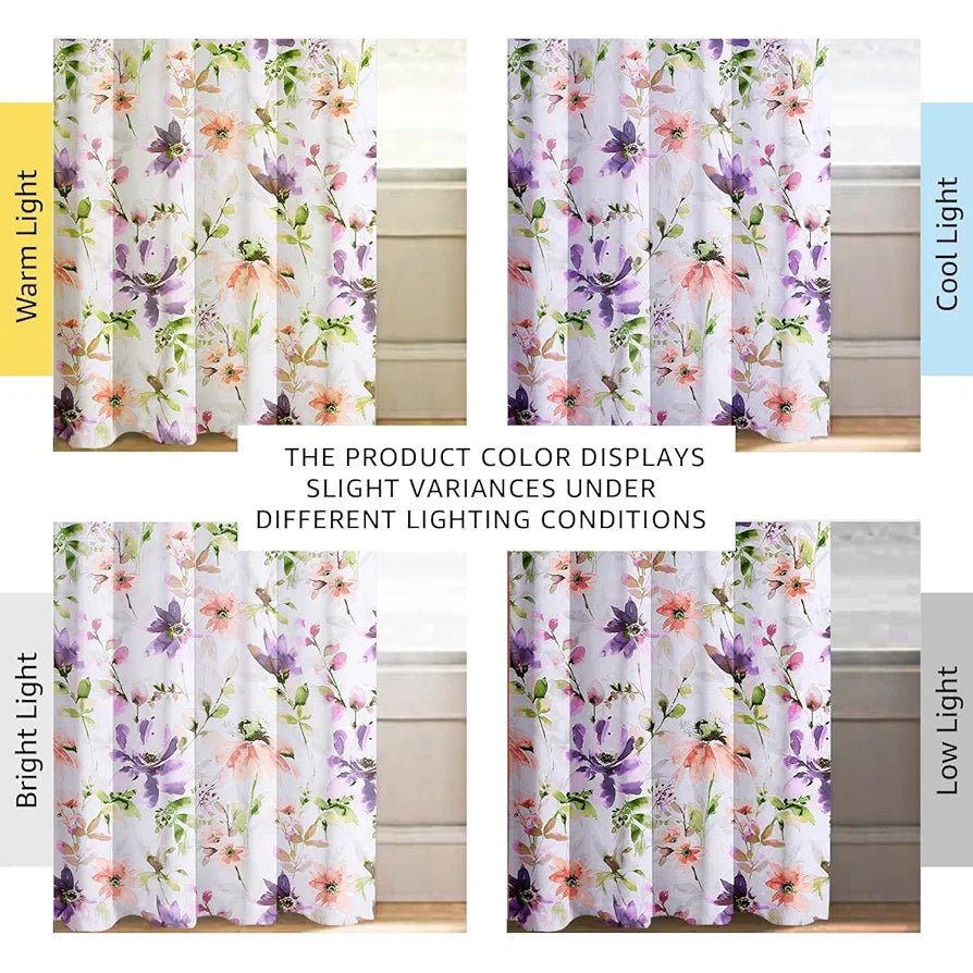 Cloth Fusion 100% Blackout Printed Premium Window Curtains 5 Feet Long Set of 2, Noise Reducing Blackout Curtains 5 Feet for Window with Grommet for Home Decor 