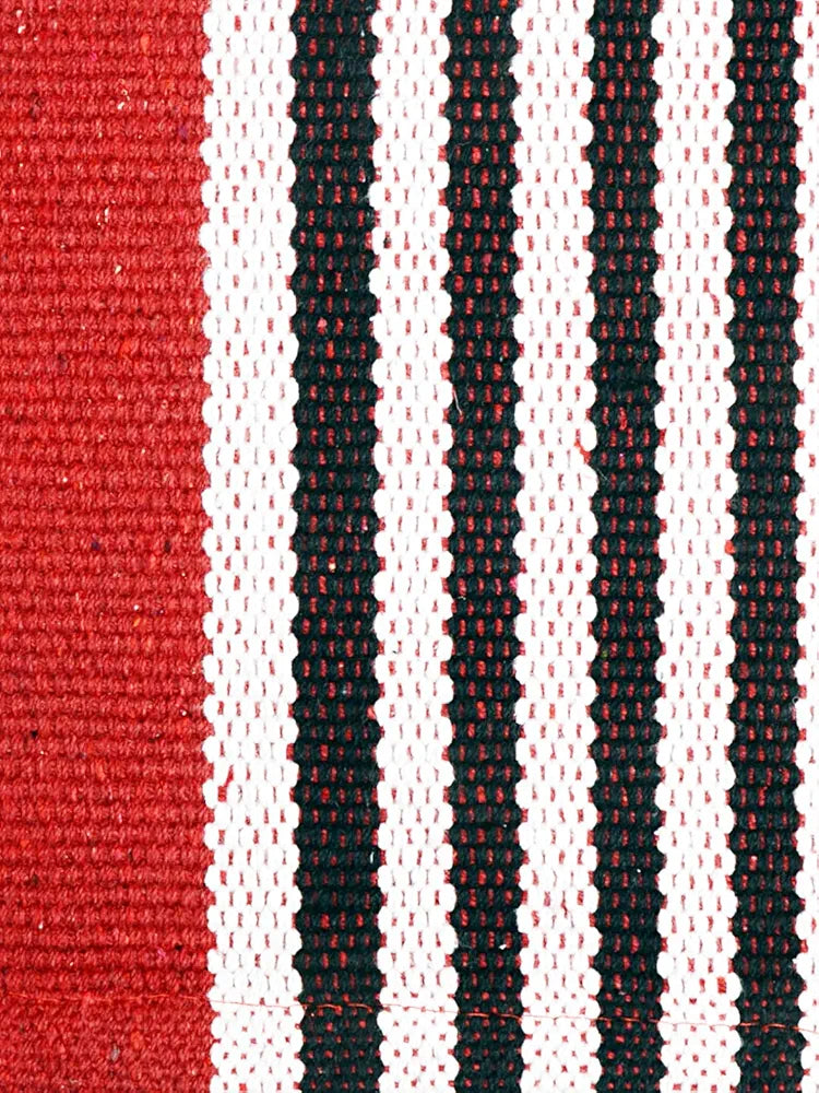 Saral Home Stripe Designer Soft Cotton Durable & Washable Multipurpose Runner for Home/Kitchen/Living Area/Lobby/Office with Anti Skid Backing 