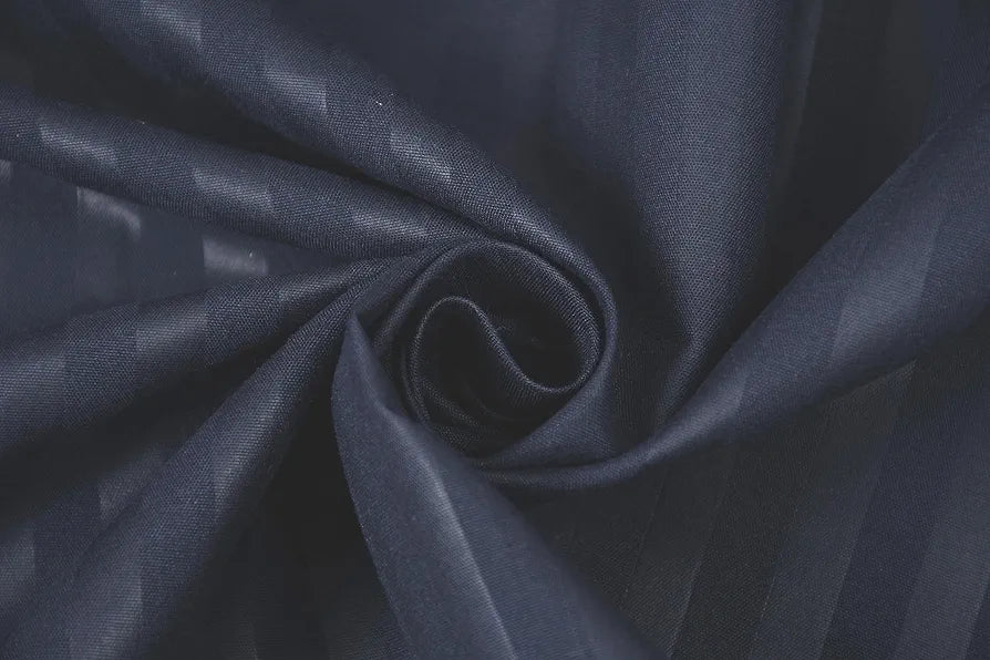 Homefab India 160 TC Stripe Glace Cotton Single BedSheet with 1 Pillow Cover - Grey