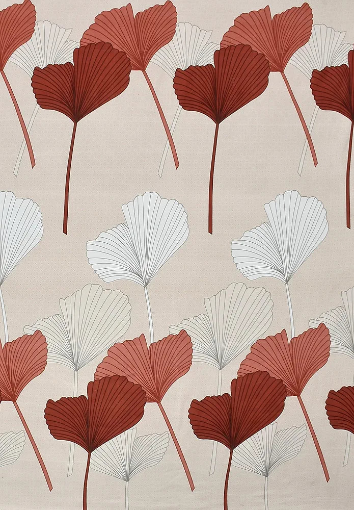 Homefab India 180 TC Microfiber Single BedSheet with 1 Pillow Cover - Peach, Floral