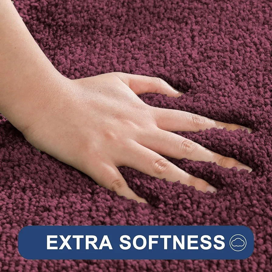 LUXE HOME INTERNATIONAL Bathmat Super Soft Anti SkidWater Absorbent Floor Mats With 2500 Gsm Microfiber Newman Bathroom Rectangular Mat For Kitchen And Bedroom DoorPack Of 1