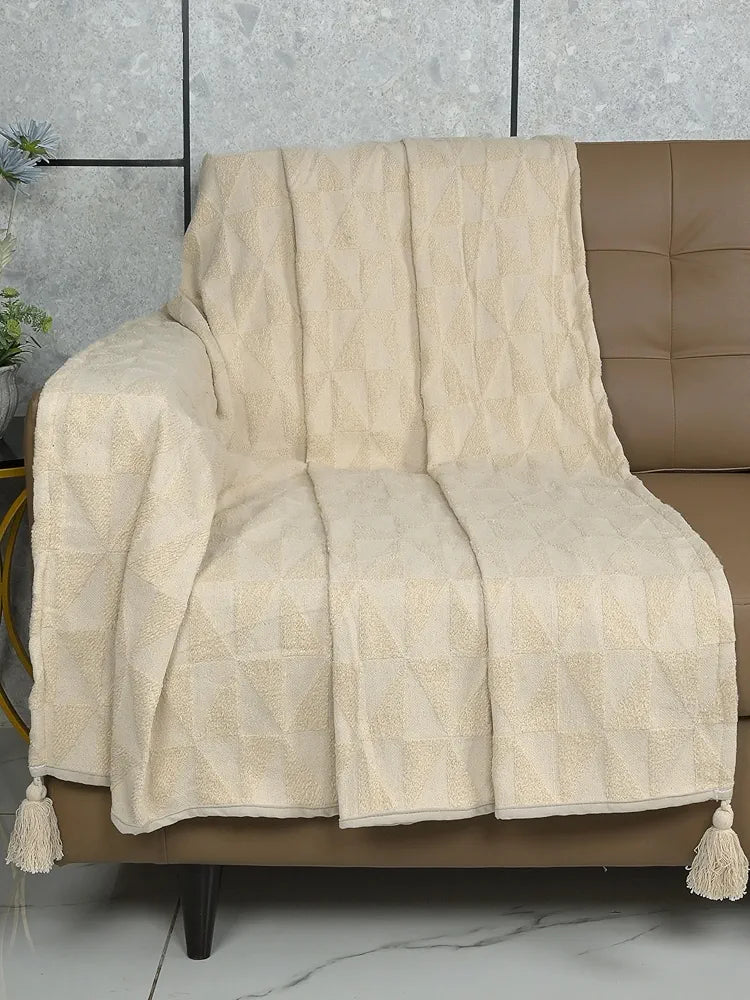 Saral Home Soft Microfiber 1 Seater Sofa Cover Throw | Sofa Cover for Living Room | Sofa Slipcovers | Thick and Soft Sofa Cover 