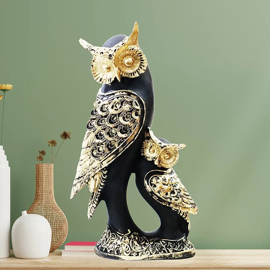 JAIPUR ACE Marble Owl Showpiece/Figurines/Statues for Good Luck for Home & Office Decor | showpiece Decorative & Gifting Items 