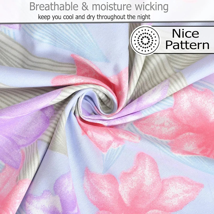 FRESH FROM LOOM Microfiber Soft Cotton Single Bedsheet | 200 TC Single Size Soft Bed Cover with 1 Pillow Cover | Hypoallergenic Bedsheet for Single Bed | Anti Fade, Printed 