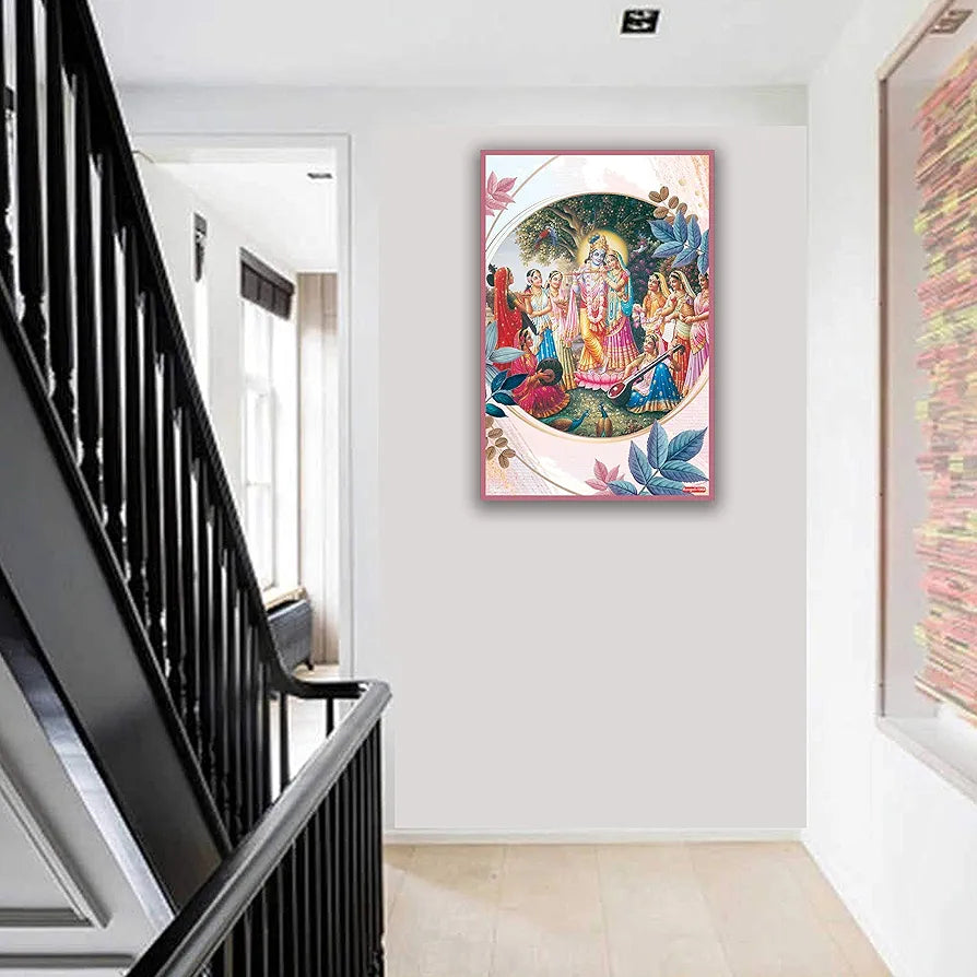 Rangoli MDF Wall Stick Decorative Panel 12x18 Wall Art for Home, Living Room, Bedroom, Office & Decoration. P-1, Design-20