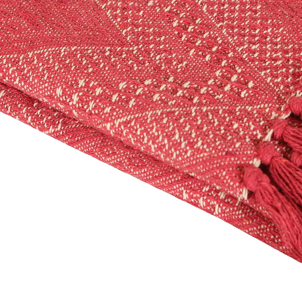 SASHAA WORLD Jewels of India Throw | Throw for Living Room, Sofa, Bed, Chair, Picnic & Used for Gift | Pink Throw Blanket 130X180 Cm