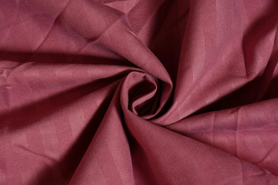 Homefab India 160 TC Stripe Glace Cotton Single BedSheet with 1 Pillow Cover - Pink