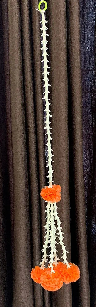 SPHINX Artificial Rajnigandha & Clustered Marigold  Strings for Decoration Approx 2.33 ft - 