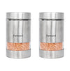 Femora Metallic Clear Glass Kitchen Storage Jar | 1000 Ml | Set of 2