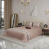 Stoa Paris Bedsheets for Double Size Bed Satin Bedsheet Set Colour Estate-Champagne