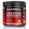 Nakpro Micronized Creatine Monohydrate Tangy Orange Flavour - 250 gms
