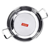 Sumeet Stainless Steel Induction Bottom Induction & Gas Stove Friendly Kadhai Size 11 (1.5 Liter) Silver