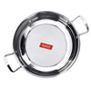 Sumeet Stainless Steel Induction Bottom Induction & Gas Stove Friendly Kadhai Size 14 (3 Ltr)