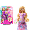 Mattel Disney Princess 2-in-1 Stories Rapunzel Fashion Doll with 2 Snap-On Bodices 2 Skirts