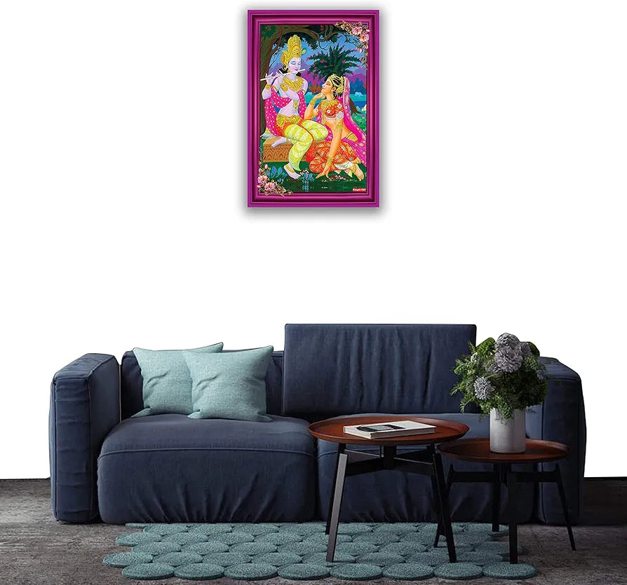 Rangoli MDF Wall Stick Decorative Panel 12x18 Wall Art for Home, Living Room, Bedroom, Office & Decoration. P-1, Design-19