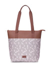 Zouk Printed Women's Jute Handcrafted & Leather Everyday Tote Bag