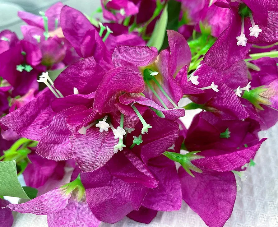 Artificial Flowers Silk Bougainvillea Branches Faux Artificial Bougainvillea Floral Stems Long Plant Branches 45