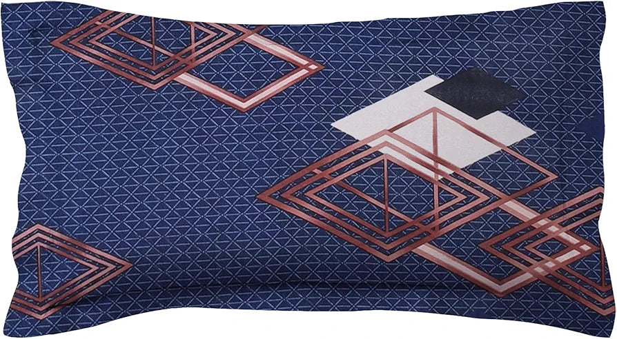 Microfiber 160 TC Flat Single Bedsheets for Summer Breathable | Wrinklefree  with 1 Pillow Covers 