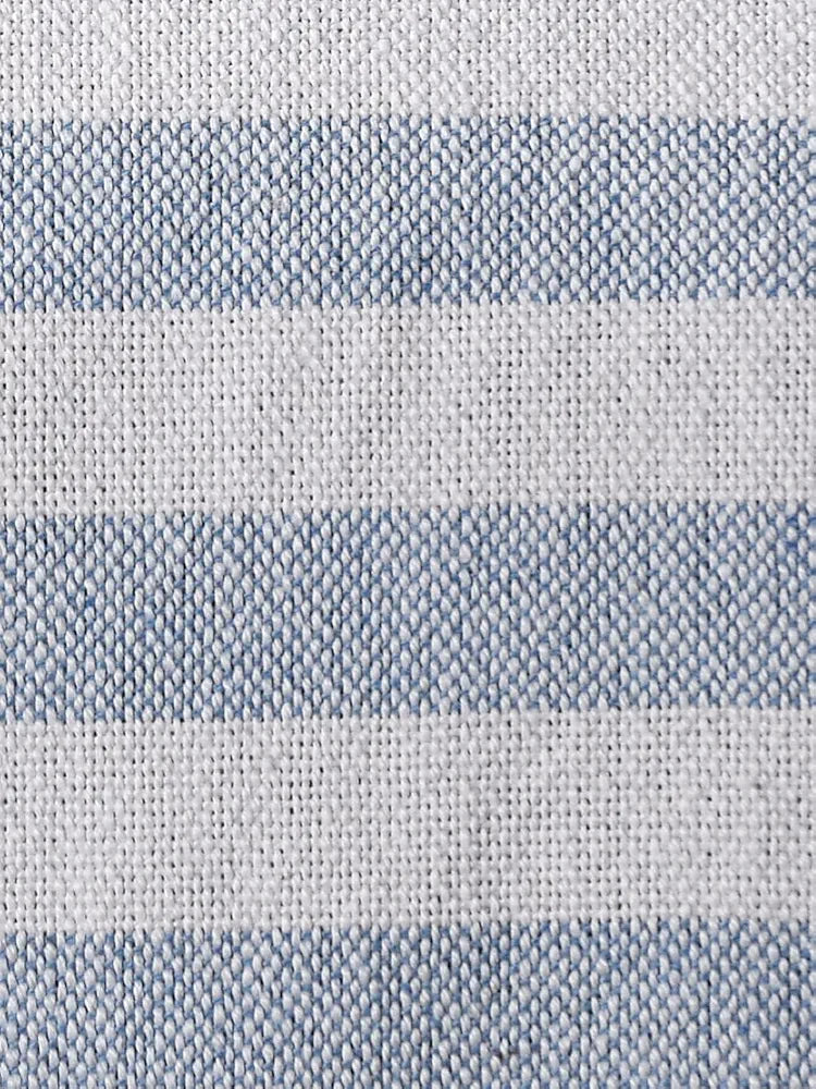 SASHAA WORLD Striped Throw - Super Soft & Breathable | Bed Cover for Living Room & Bedroom | Blue & White Throw | 170 x 200 Cm