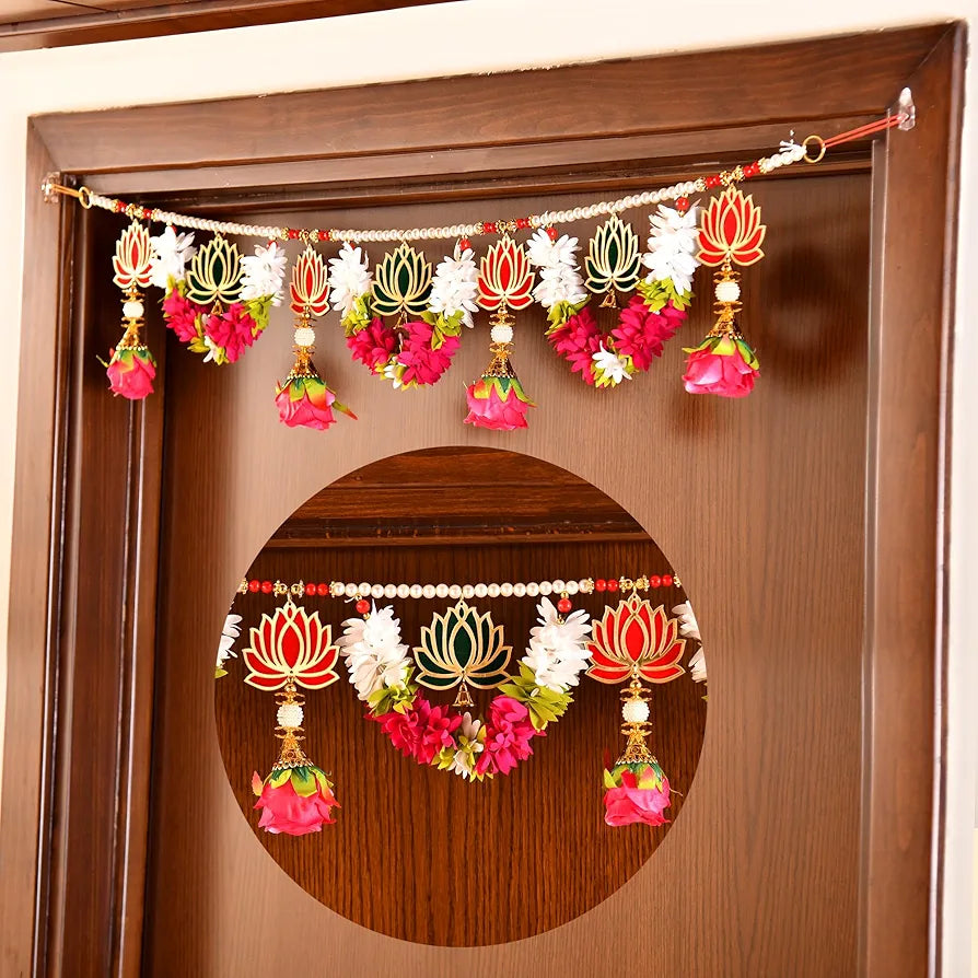CraftVatika Toran for Main Door Entrance, Diwali Decor Items, Toran for Pooja Mandir, Diwali Decoration Items, Festival Gifts for Family and Friends, Bandarwal 