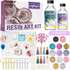 Craftinger Diy Resin Keychain Making Kit With 200gm Epoxy Resin & Mould, Tassels Glitter Pigments and More | Multicolor