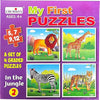 Creative's My First Puzzles | Picture Puzzles for Kids | Jigsaw Puzzles | Wild Animals Puzzles | Eye-hand Coordination for Kids