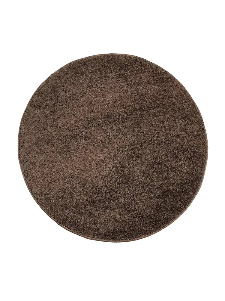 Saral Home Neo Shaggy Yarn Anti-Skid Round Mats 