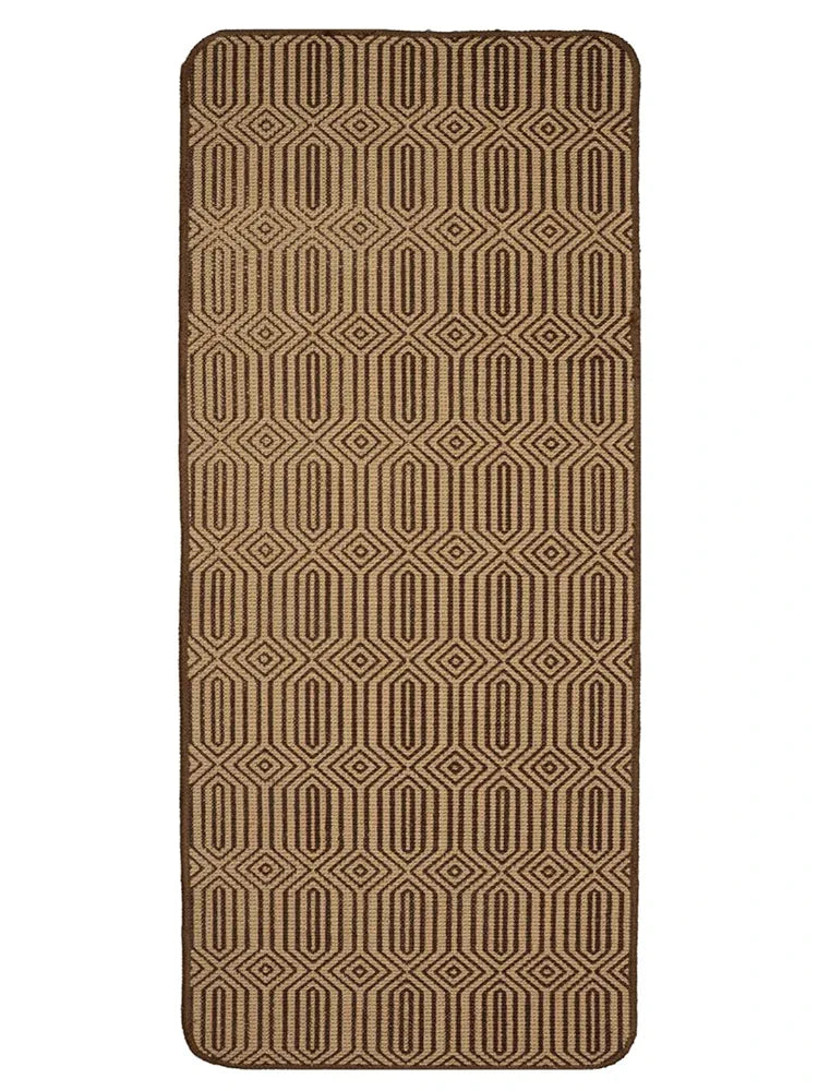 Saral Home Joda Printed Soft Jute Durable & Washable Multipurpose Runner for Home/Kitchen/Living Area/Lobby/Office with Anti Skid Backing 