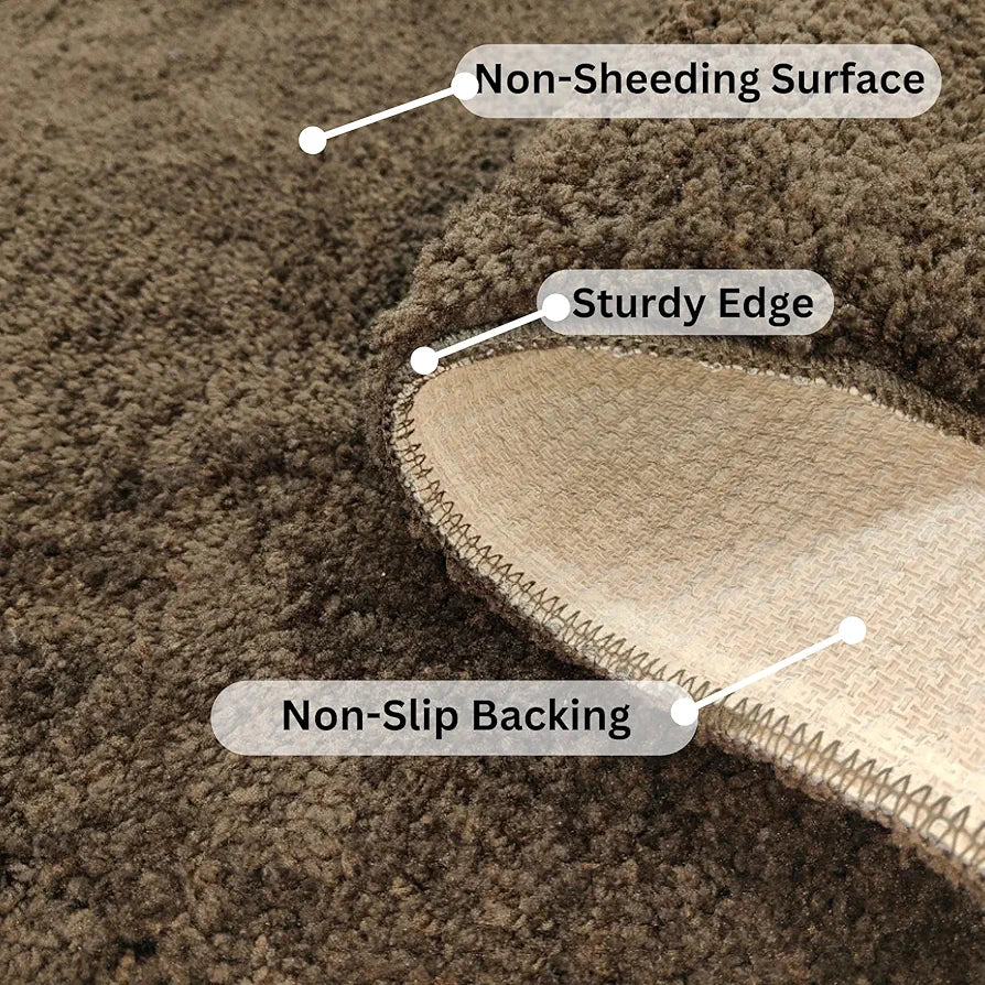 ishro home Premium Fuzzy Shag Carpet for Hall, Rugs for Living Room, Carpets for Living Room | Machine Washable – Soft, Stylish, and Built to Last | 