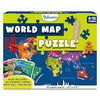 Skillmatics World Map Puzzle Piece Jigsaw Puzzle Educational Toy Geography for Kids