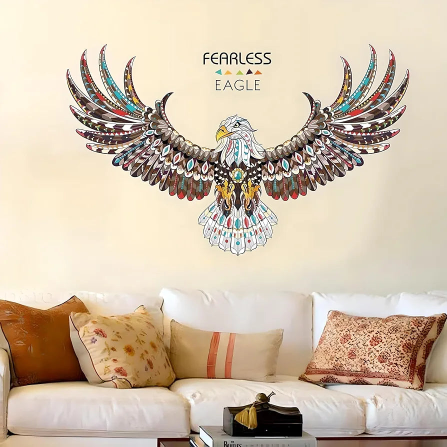 Jaamso Royals New Eagle Wings Large Pvc Vinyl Self Adhesive Wall Stick ...